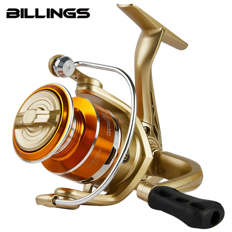BILLINGS AC Spinning Reel – 22LB Max Drag, 5.2:1 Gear Ratio, Metal Spool